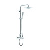 ALFI brand AB2862-PC Polished Chrome Square Style Thermostatic Exposed Shower Set