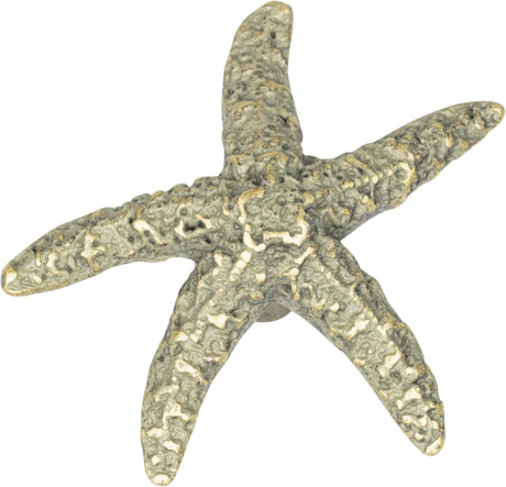 Atlas Homewares Starfish Knob 2 Inch Verdigris
