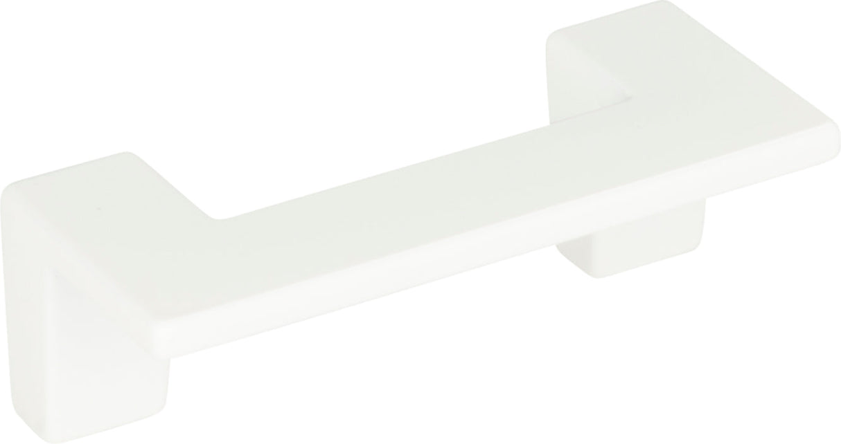 Atlas Homewares U Turn Pull 2 1/2 Inch (c-c) High White Gloss