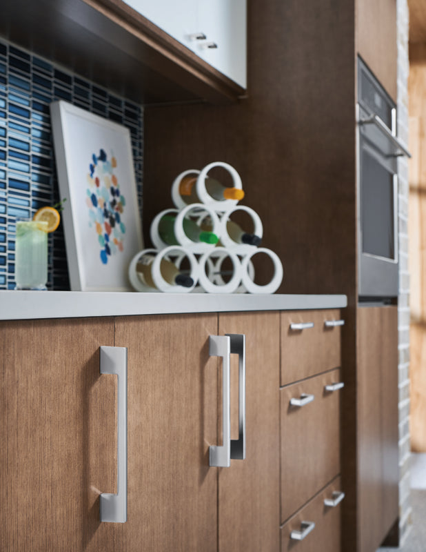 Atlas Homewares Thin Square Pull 11 5/16 Inch (c-c) Polished Chrome