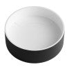 Black Matte 15" Round Solid Surface Resin Sink