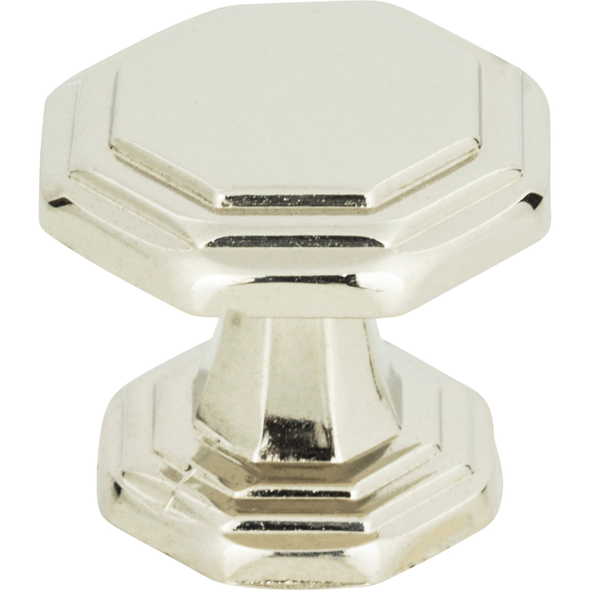 Atlas Homewares Dickinson Octagon Knob 1 1/4 Inch Polished Nickel