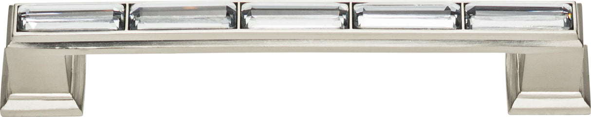 Atlas Homewares Legacy Crystal Pull 5 1/16 Inch (c-c) Brushed Nickel