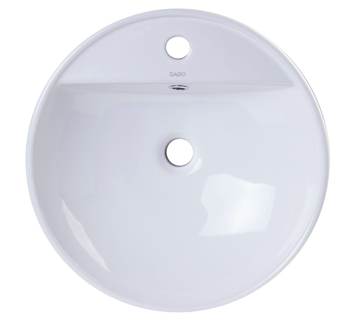 EAGO BA141 18" ROUND CERAMIC ABOVE MOUNT BATHROOM BASIN VESSEL SINK