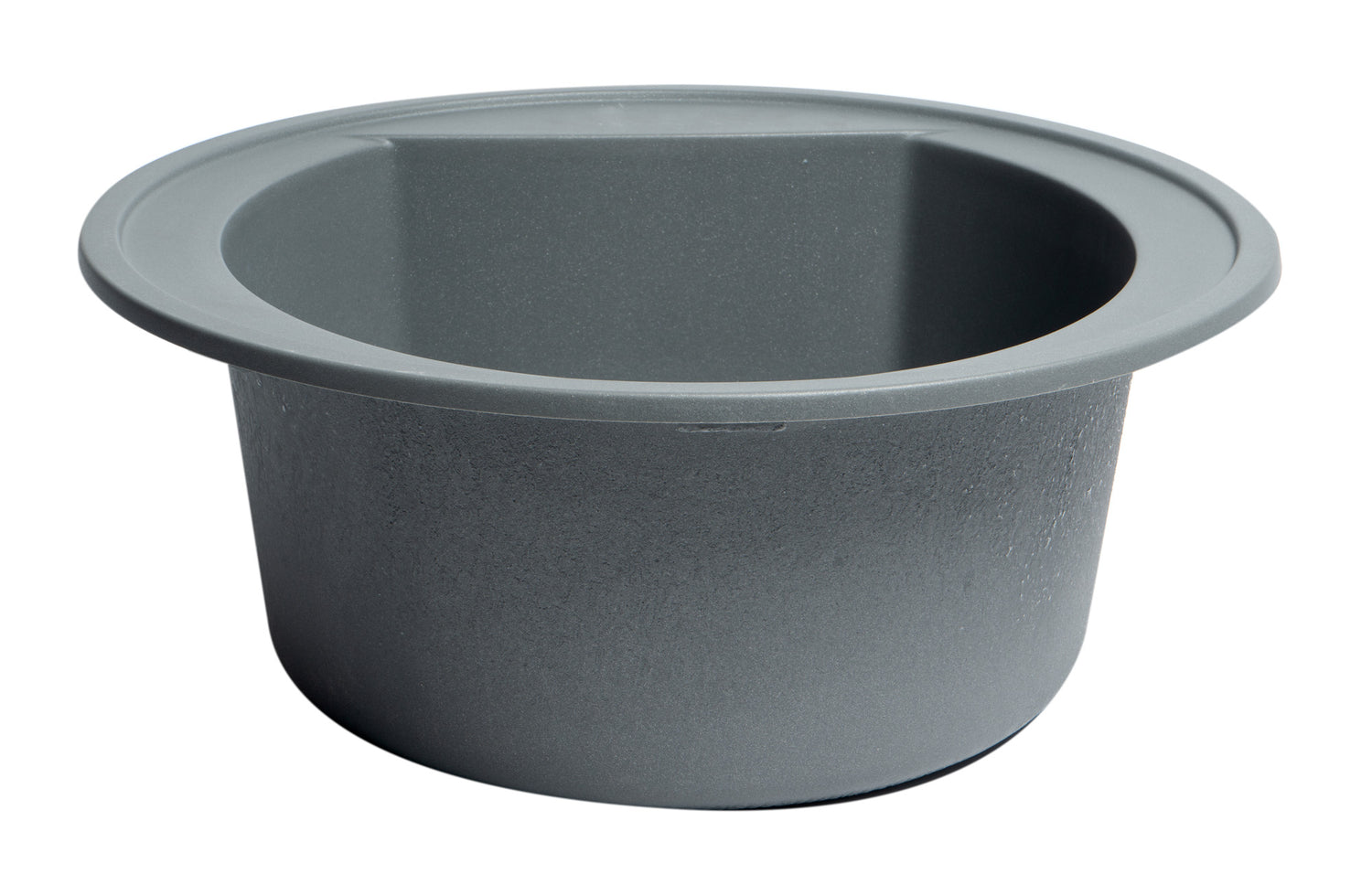 ALFI brand AB2020DI-T Titanium 20" Drop-In Round Granite Composite Kitchen Prep Sink