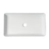 ALFI brand ABC902-W White 24" Modern Rectangular Above Mount Ceramic Sink