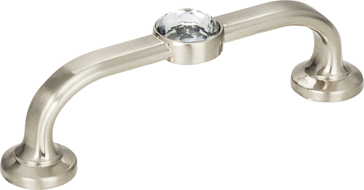 Atlas Homewares Legacy Crystal Bracelet Pull 3 Inch (c-c) Brushed Nickel