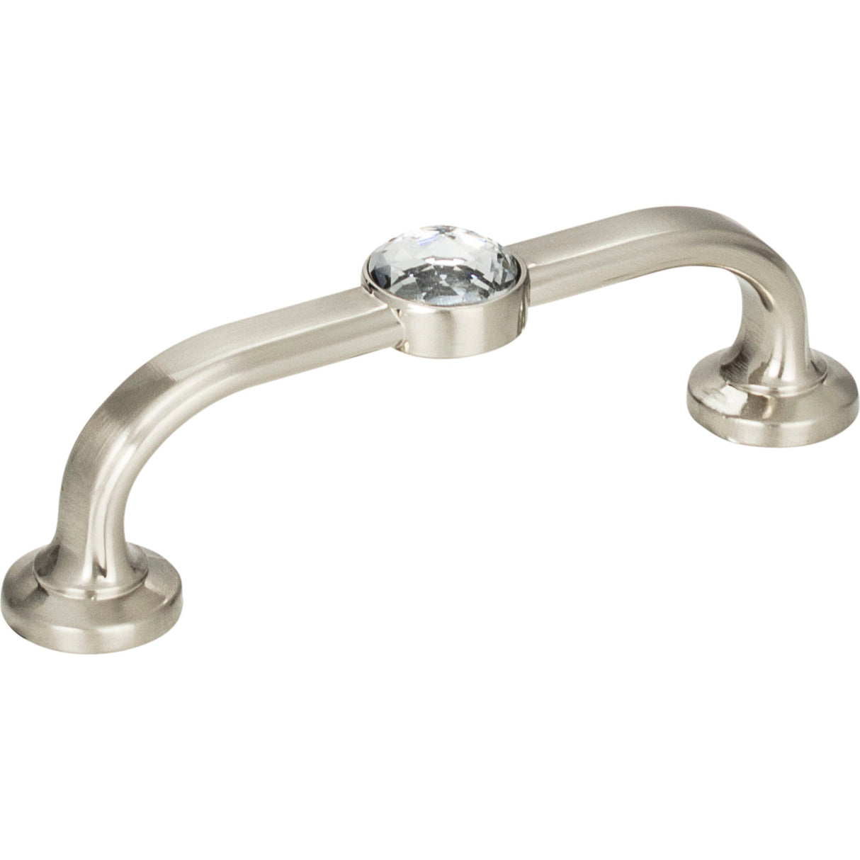 Atlas Homewares Legacy Crystal Bracelet Pull 3 Inch (c-c) Brushed Nickel