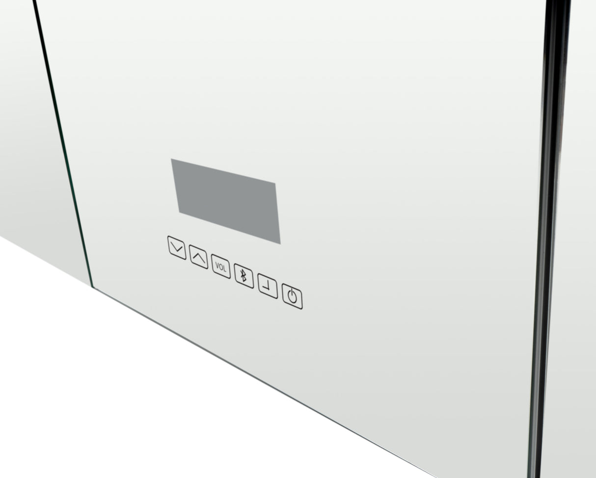 42" x 28" Triple Door LED Light Bluetooth Medicine Cabinet