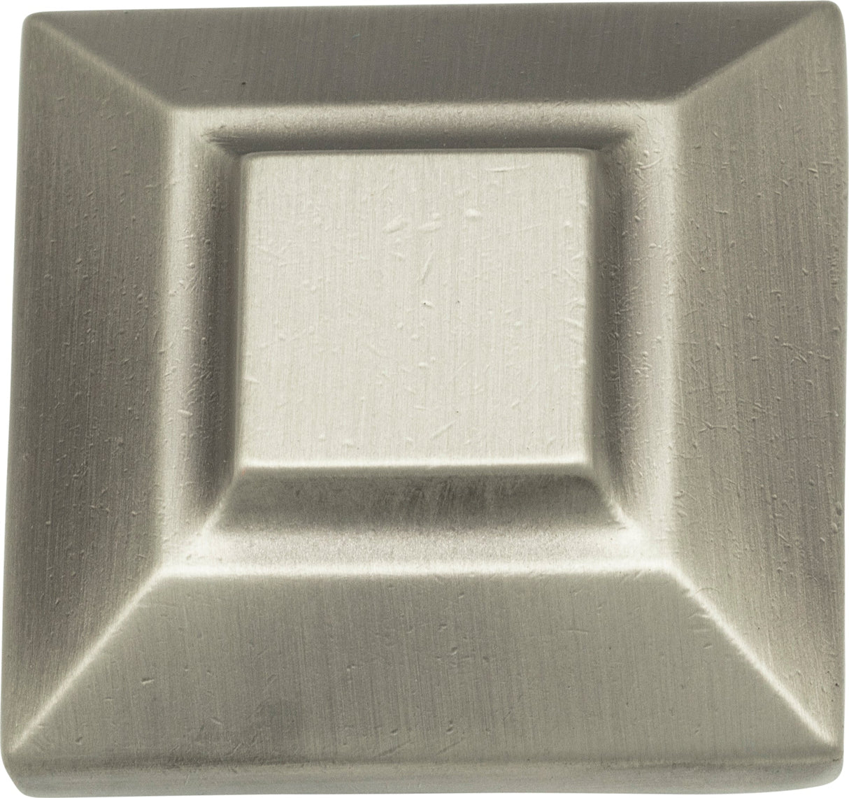 Atlas Homewares Trocadero Large Square Knob 1 1/2 Inch Pewter