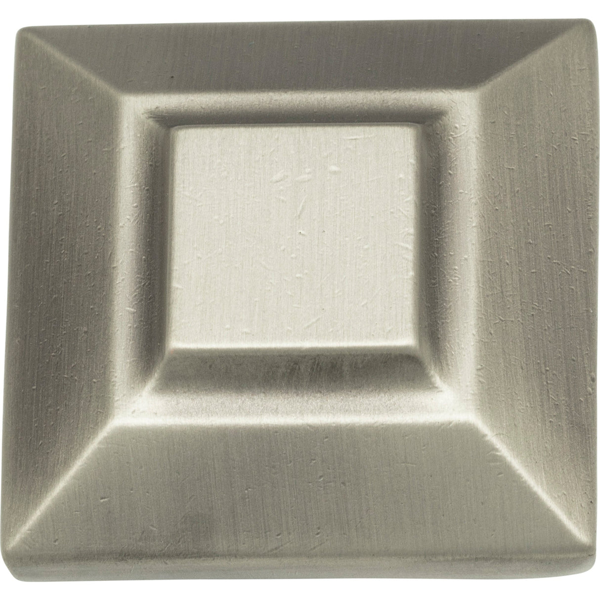 Atlas Homewares Trocadero Large Square Knob 1 1/2 Inch Pewter