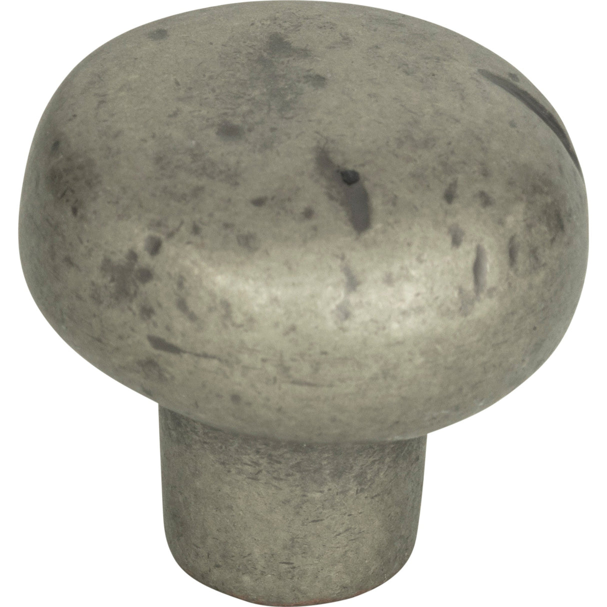 Atlas Homewares Distressed Round Knob 1 3/8 Inch Pewter