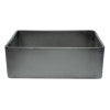 ALFI brand ABCO3020SB Concrete Color 30 inch Reversible Single Fireclay Farmhouse Kitchen Sink
