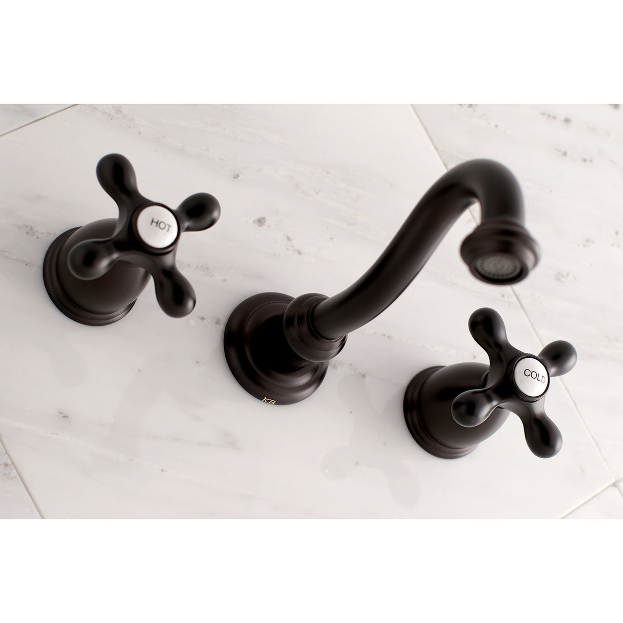 Kingston Brass KS3125AX Vintage 2-Handle Wall Mount Bathroom Faucet, Oil Rubbed Bronze