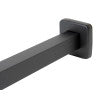 Black Matte 16" Square Wall Shower Arm
