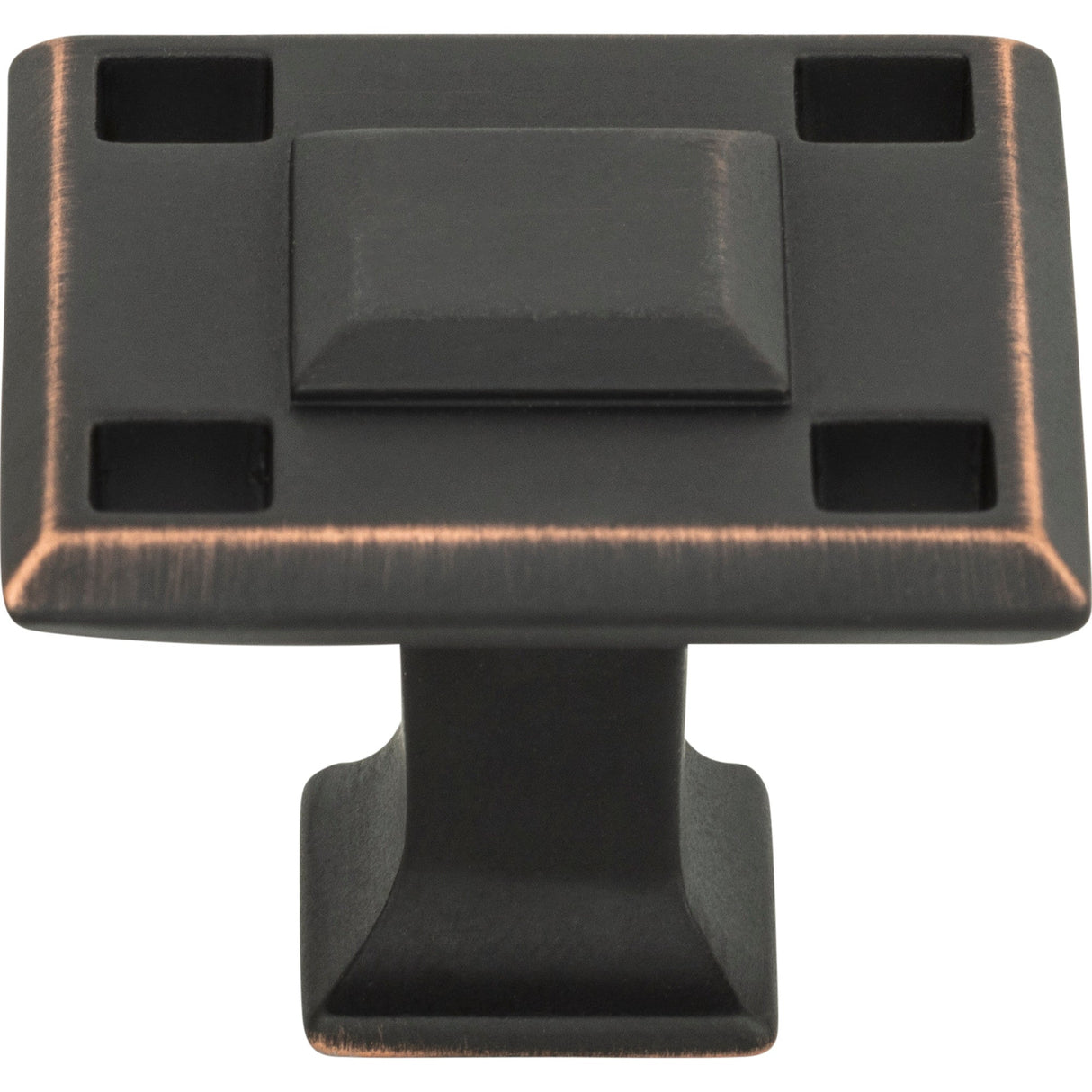 Atlas Homewares Modern Craftsman Square Knob 1 5/16 Inch Venetian Bronze