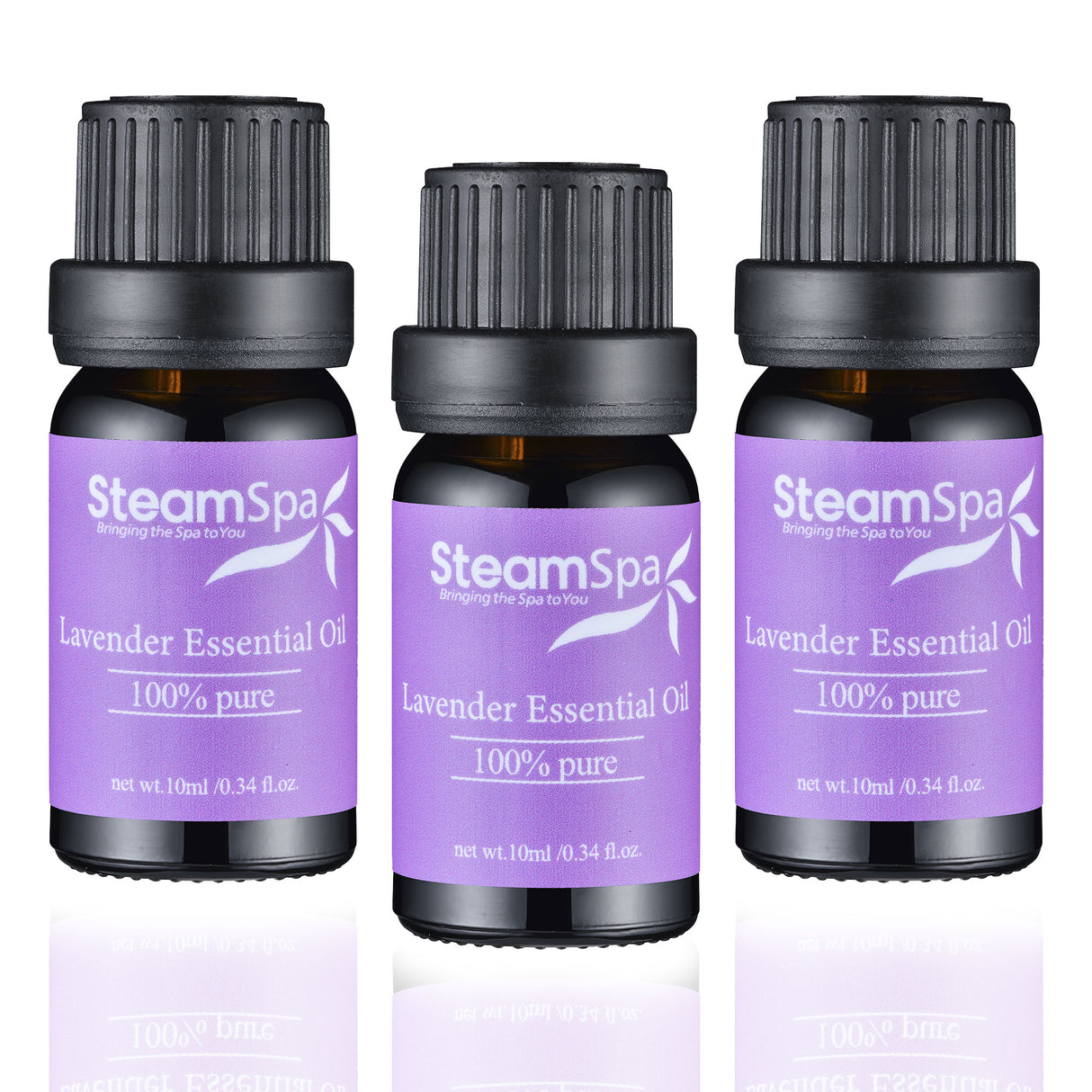 SteamSpa Essence of Lavender Aromatherapy Oil Extract Value Pack G-OILLAV3