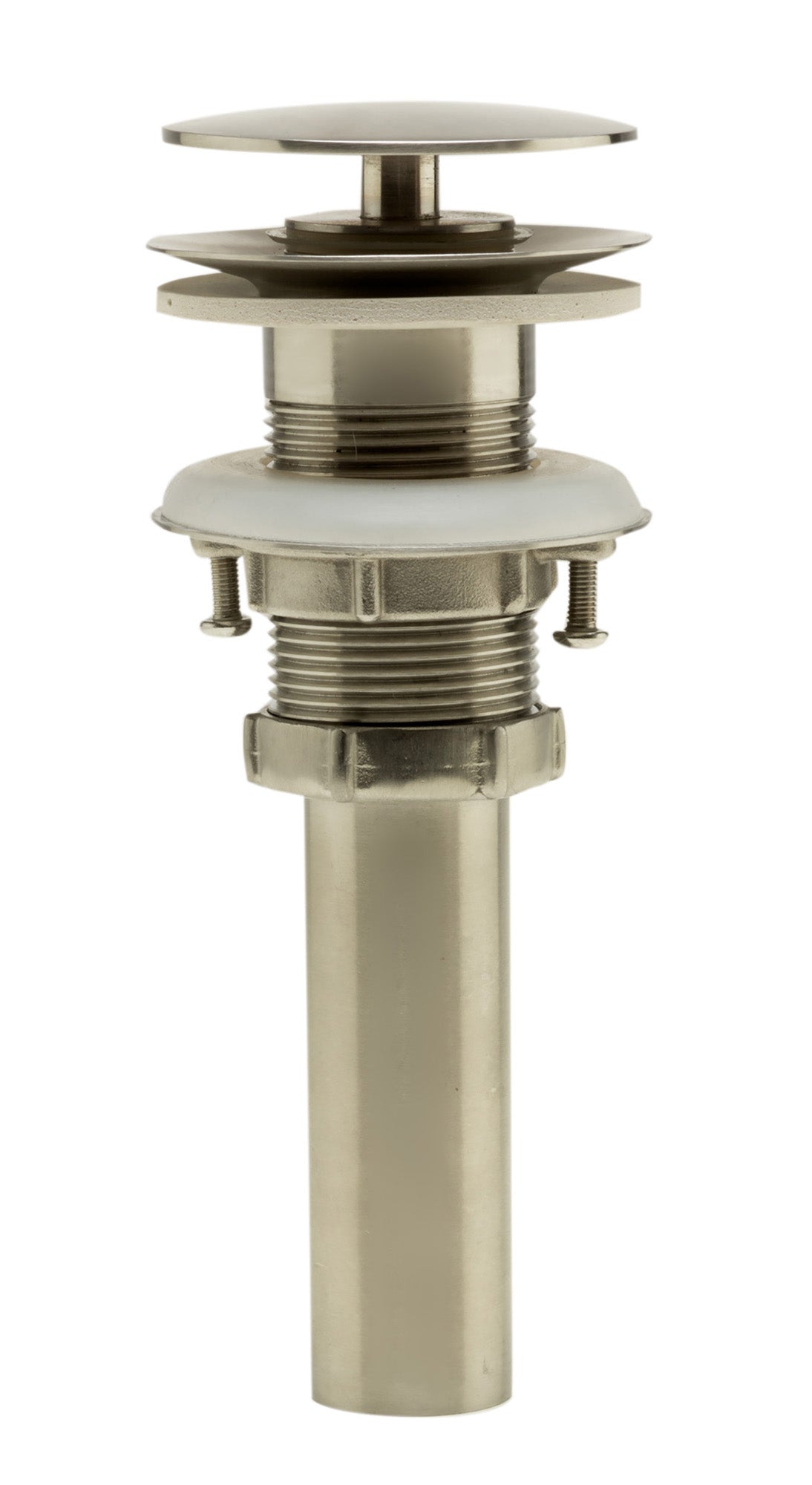 ALFI brand AB5009-BSS Brushed Stainless Steel Pop Up Drain for Sink w/o Overflow