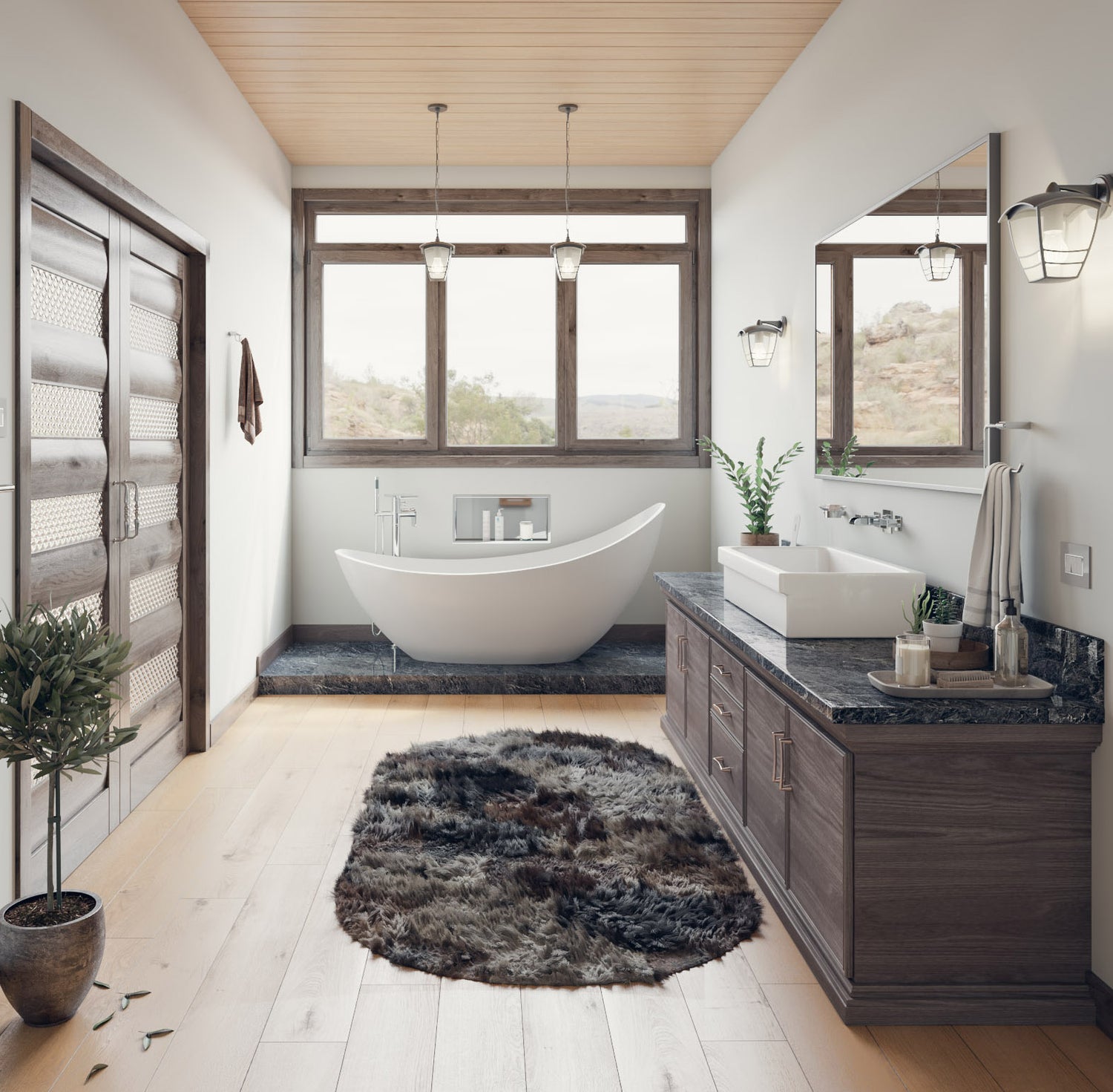 ALFI brand AB36TR  36" White Above Mount Fireclay Bath Trough Sink