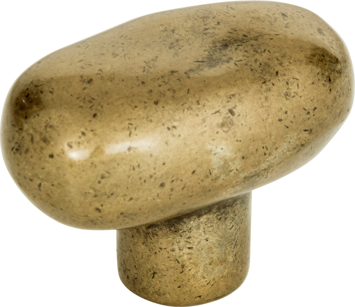Atlas Homewares Distressed Oval Knob 1 11/16 Inch Champagne