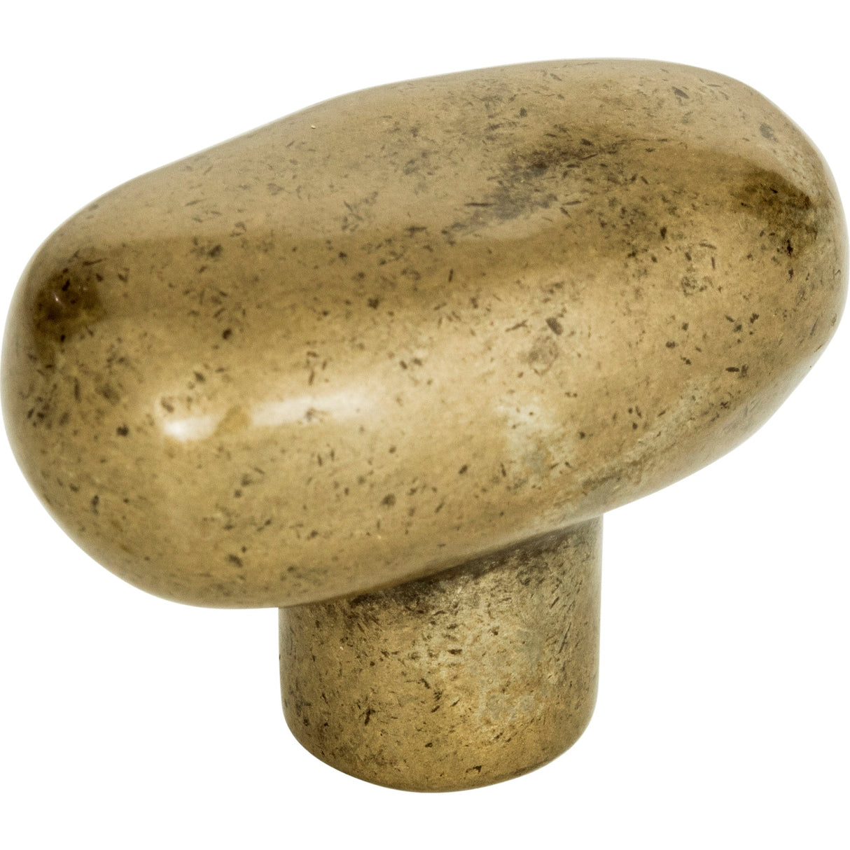 Atlas Homewares Distressed Oval Knob 1 11/16 Inch Champagne