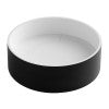 Black Matte 15" Round Solid Surface Resin Sink
