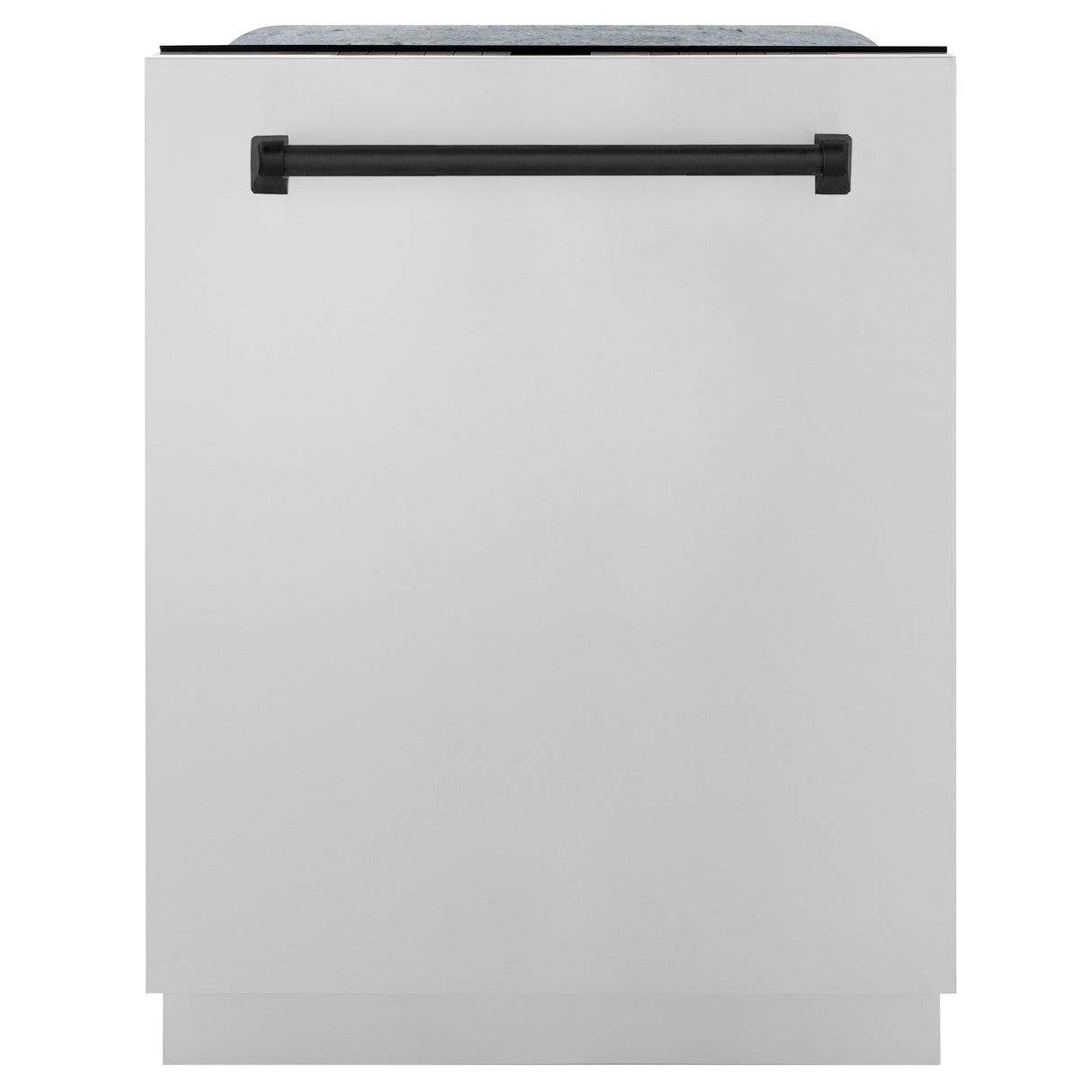 ZLINE Autograph Edition 30 in. Kitchen Package with Stainless Steel Dual Fuel Range, Range Hood, Dishwasher and Refrigeration with Matte Black Accents (4KAPR-RARHDWM30-MB)