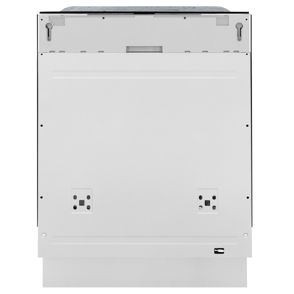 ZLINE 24 in. Panel Ready Monument Series 3rd Rack Top Touch Control Dishwasher with Stainless Steel Tub, 45dBa (DWMT-24) front, without panel.