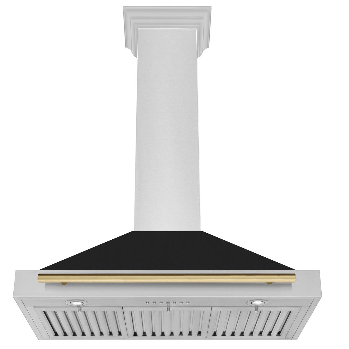 ZLINE Autograph Edition Stainless Steel Range Hood with Black Matte Shell (KB4STZ-BLM-G)