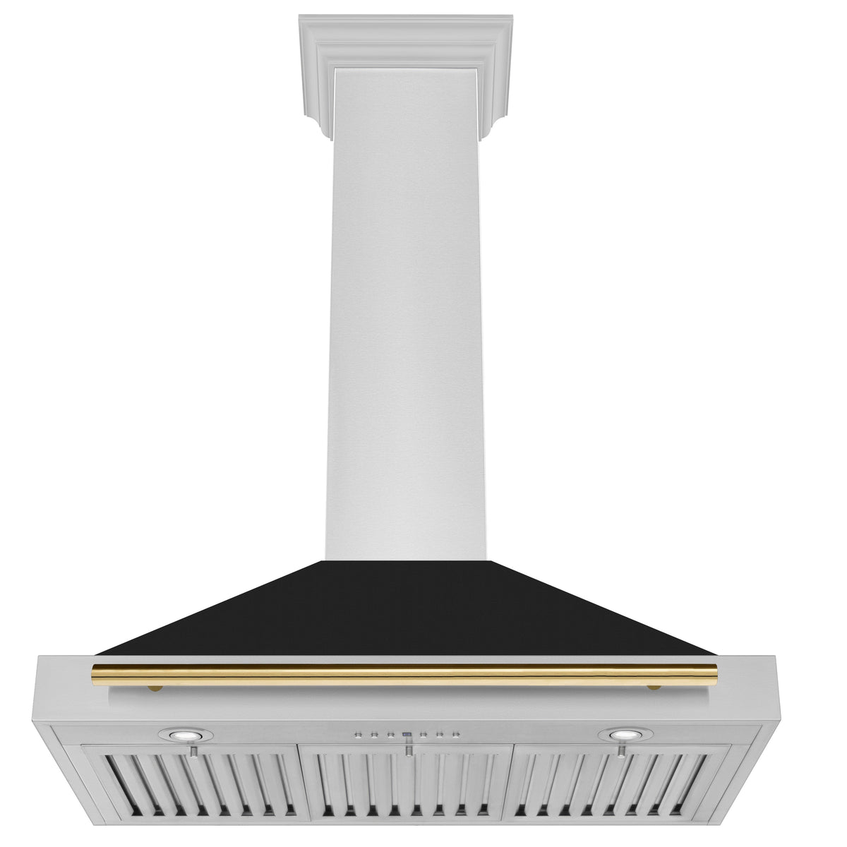 ZLINE Autograph Edition Stainless Steel Range Hood with Black Matte Shell (KB4STZ-BLM-G)