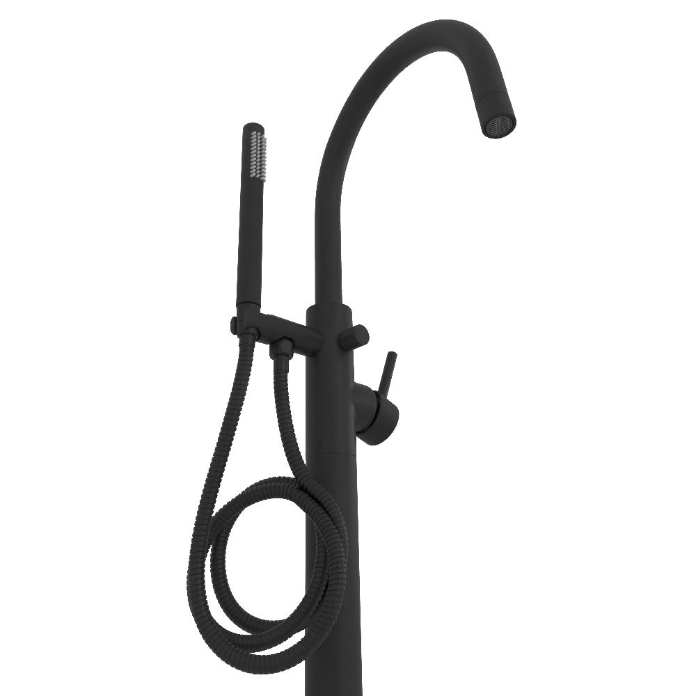 ZLINE Emerald Bay Bath Tub Filler with Hand Shower in Matte Black (EMBY-BTF-MB)