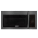 ZLINE Black Stainless Steel Over the Range Convection Microwave Oven with Modern Handle (MWO-OTR-30-BS)
