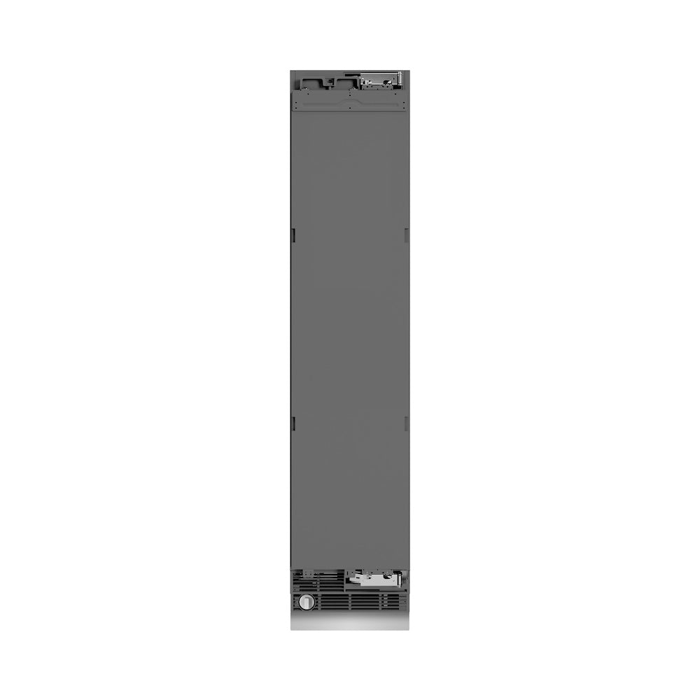 ZLINE Autograph Edition 18 in. 8.6 cu. ft. Panel Ready Right Hinge Column Freezer with Graphite Gray Interior and Matte Black Accents (RBCFVRZ-18-MB)