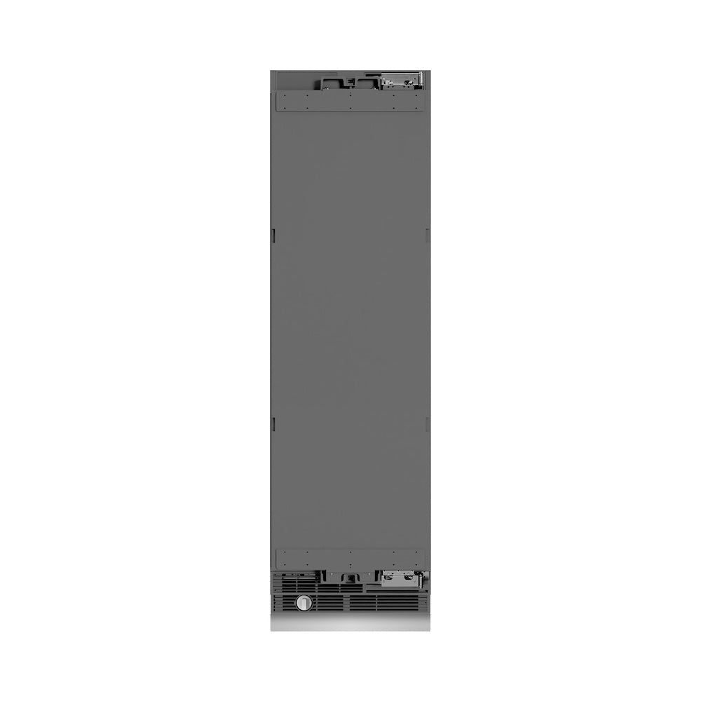 ZLINE Autograph Edition 24 in. 12.5 cu. ft. Panel Ready Column Refrigerator with Graphite Gray Interior and Polished Gold Accents (RBCRVZ-24-G)