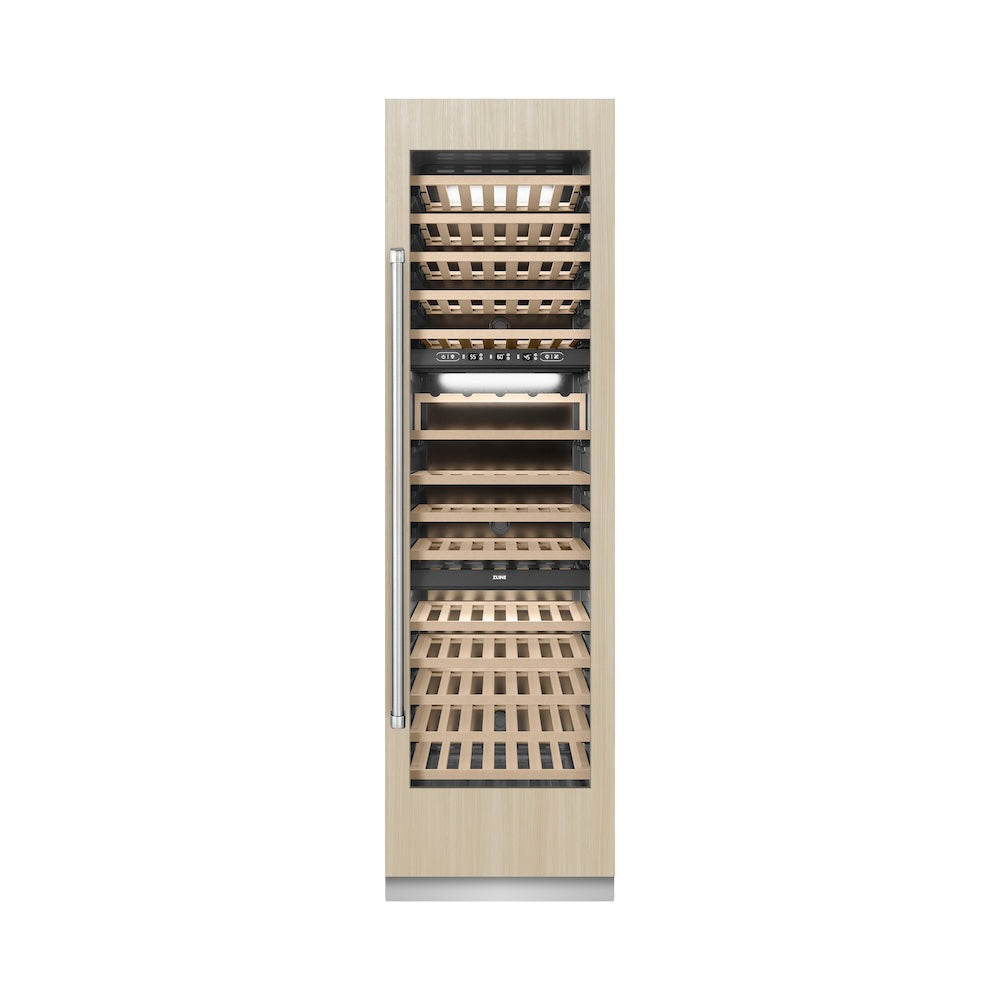 ZLINE 24 in. 12.4 cu. ft. Triple Zone 100 Bottle Panel Ready Column Wine Cooler (RBCWV-24)