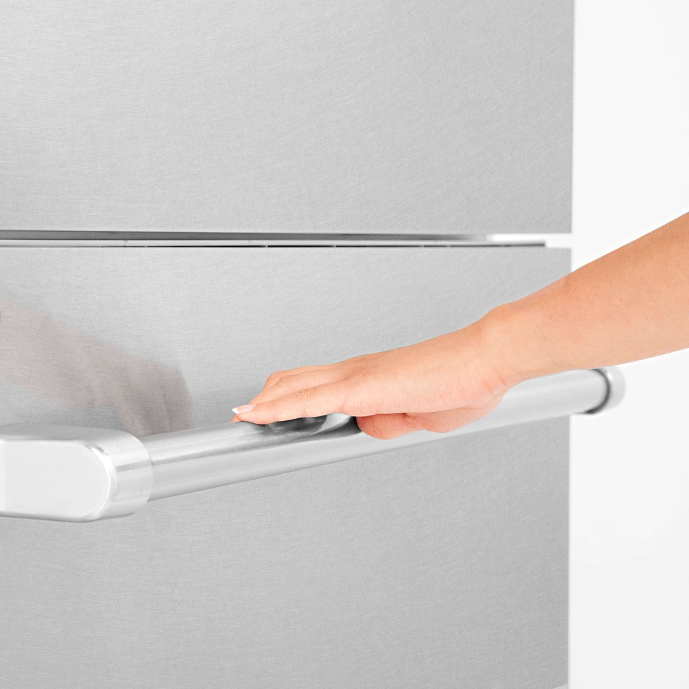 ZLINE 30 in. 16.1 cu. ft. Built-in 2-Door Bottom Freezer Refrigerator with Internal Water and Ice Dispenser in Fingerprint Resistant Stainless Steel (RBIV-SN-30)