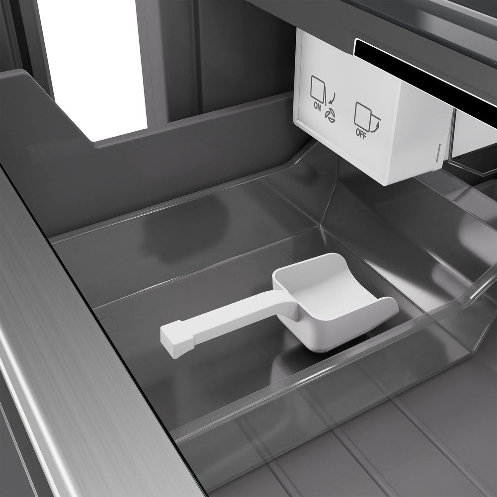 ZLINE 24 in. 12.4 cu. ft. Column Freezer in Stainless Steel with Graphite Gray Interior (RCFV-304-24)