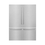 ZLINE 60 in. Refrigerator Panels and Handles in Fingerprint-Resistant Stainless Steel for Built-in Refrigerators (RPBIV-SN-60)