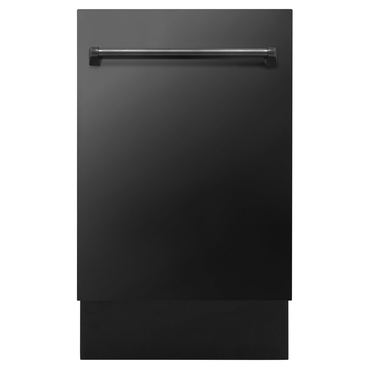 ZLINE 18 in. Tallac Series 3rd Rack Top Control Dishwasher with a Stainless Steel Tub with Black Stainless Panel, 51dBa (DWV-BS-18)