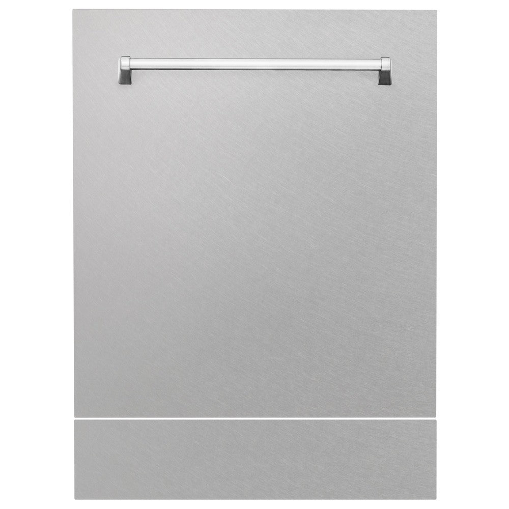 ZLINE 48 in. Kitchen Package with DuraSnow Stainless Dual Fuel Range, Ducted Vent Range Hood and Tall Tub Dishwasher (3KP-RASRH48-DWV)