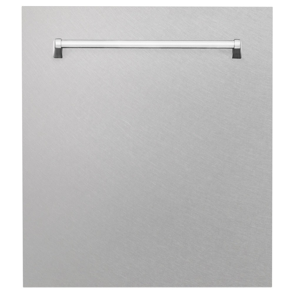 ZLINE 48 in. Kitchen Package with DuraSnow Stainless Dual Fuel Range, Ducted Vent Range Hood and Tall Tub Dishwasher (3KP-RASRH48-DWV)