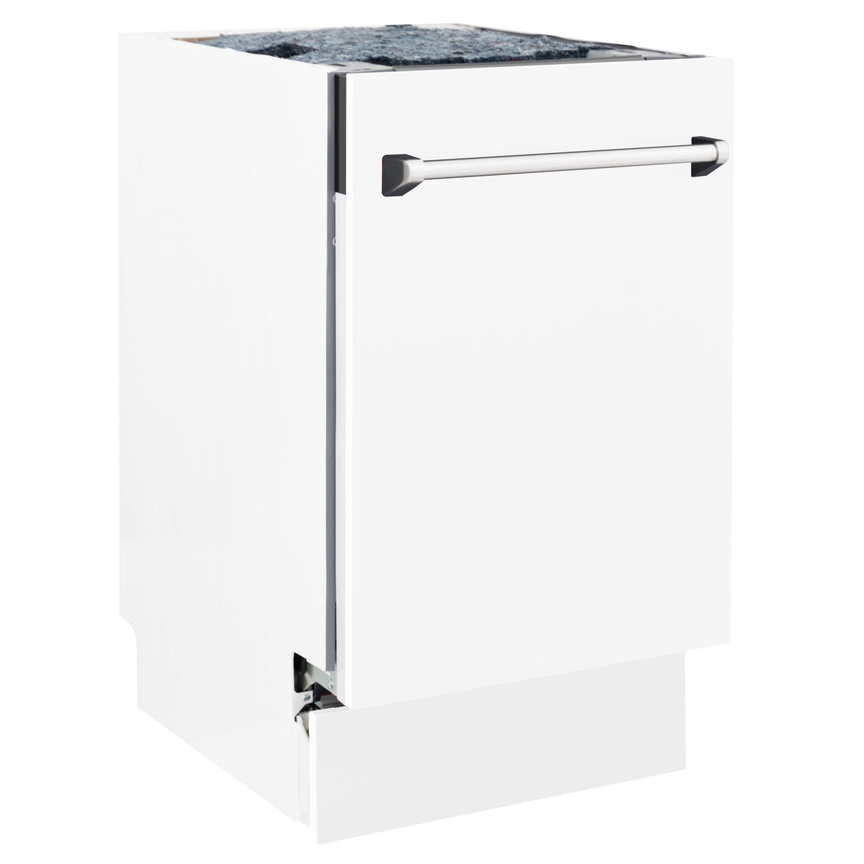 ZLINE 18 in. Tallac Series 3rd Rack Top Control Dishwasher with White Matte Panel, 51dBa (DWV-WM-18)