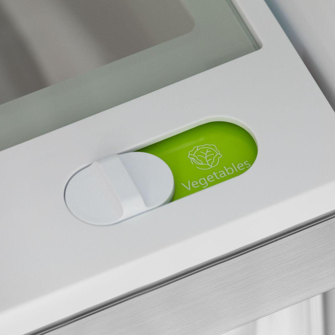 ZLINE Autograph Edition 36 in. 22.5 cu. ft. Counter-Depth French Door Refrigerator with Ice Maker in Fingerprint-Resistant Stainless Steel with Champagne Bronze Traditional Handles (RFMZ-36-CB)