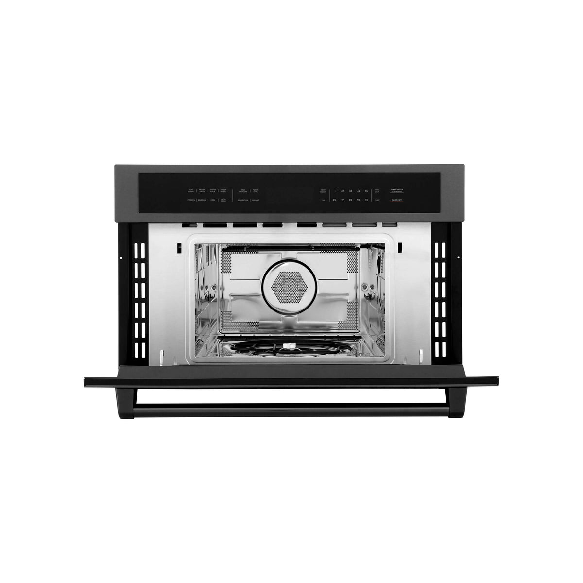 ZLINE 30 in. 1.6 cu ft. Black Stainless Steel Built-in Convection Microwave Oven (MWO-30-BS)