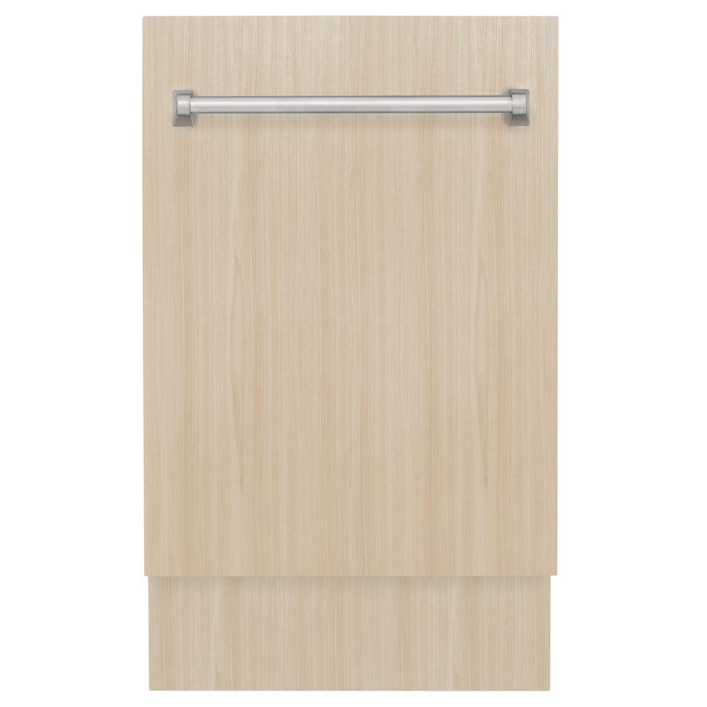 ZLINE 18 in. Tallac Series 3rd Rack Top Control Dishwasher in Custom Panel Ready with Stainless Steel Tub, 51dBa (DWV-18)