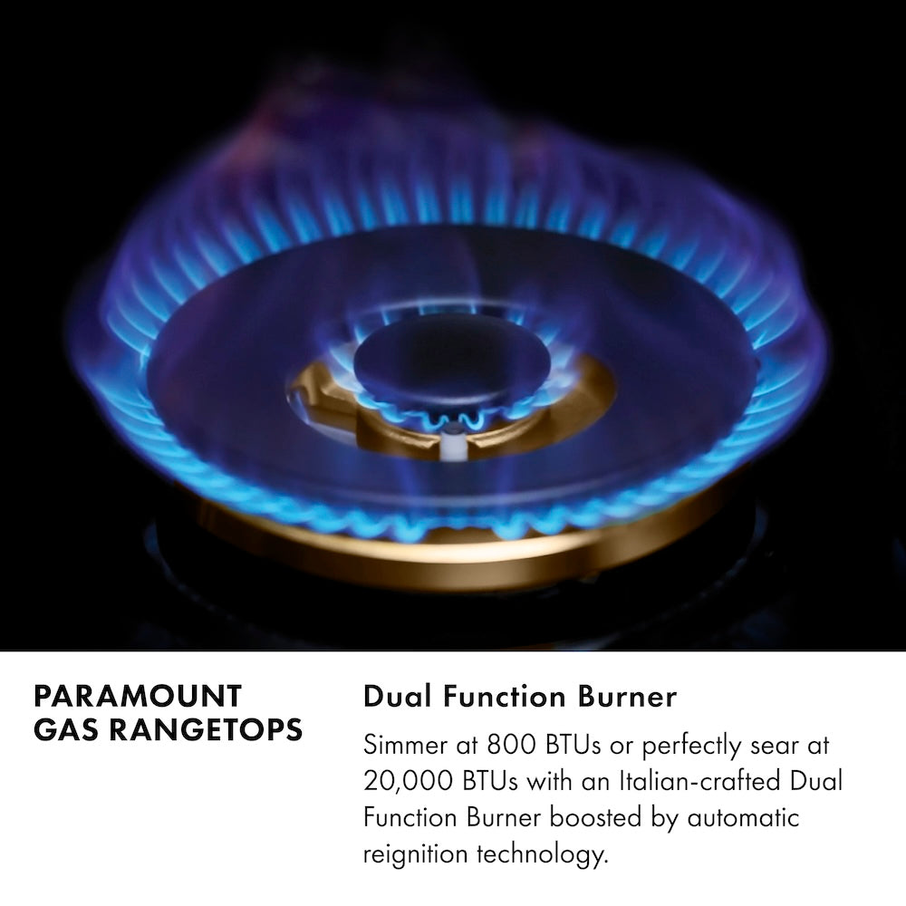 ZLINE 30 in. Paramount Gas Rangetop with 4 Burners and Porcelain Cooktop in Stainless Steel (SRT30)