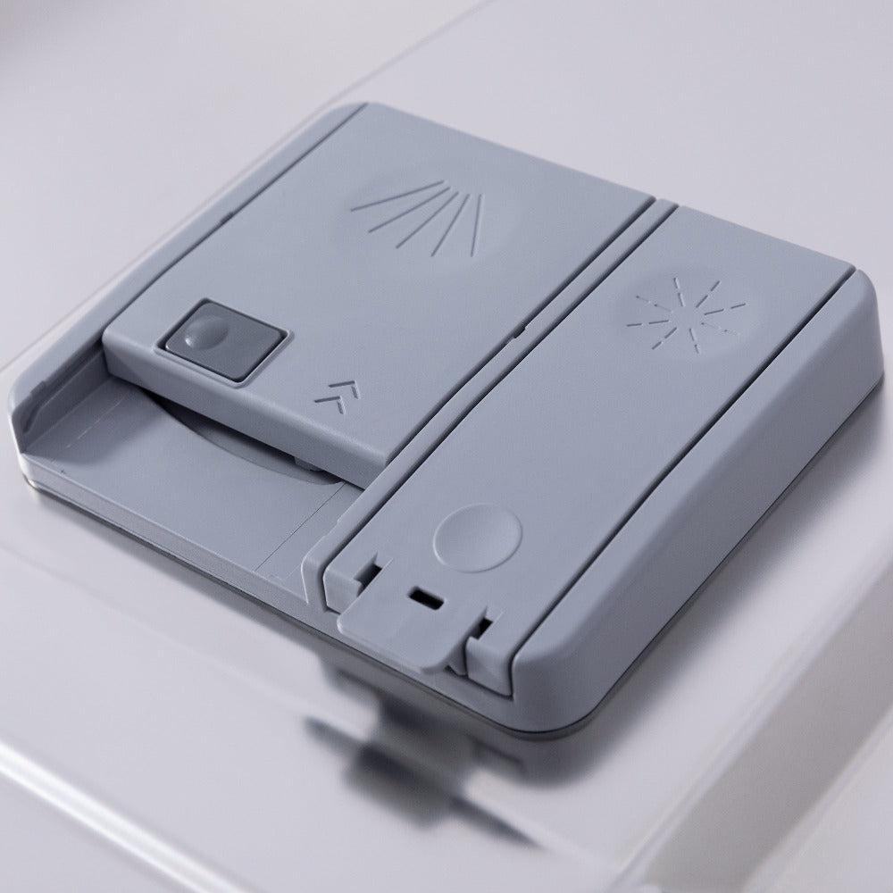 ZLINE 24 in. Tallac Series 3rd Rack Dishwasher with Black Stainless Steel Panel and Traditional Handle, 51dBa (DWV-BS-24)