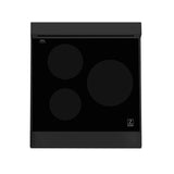 ZLINE 24 in. 2.8 cu. ft. Induction Range with a 3 Element Stove and Electric Oven in Black Stainless Steel (RAIND-BS-24)