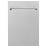 ZLINE 18 in. Tallac Series 3rd Rack Top Control Dishwasher with a Stainless Steel Tub with Fingerprint Resistant Stainless Steel Panel, 51dBa (DWV-SN-18)