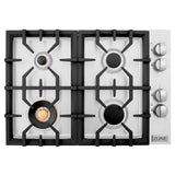 ZLINE 30 in. Gas Cooktop with 4 Brass Burners (RC-BR-30)